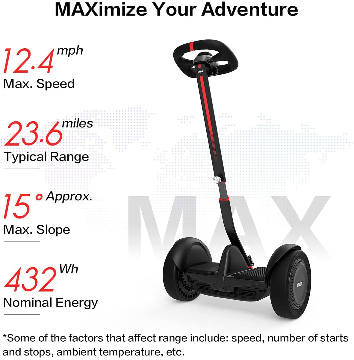 Segway Ninebot S Max Smart Self-Balancing Electric Scooter – E-Scooter ...
