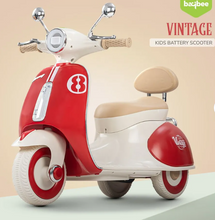 Load image into Gallery viewer, Vintage Vespa Electric Scooty with Light &amp; Music Age 1-3 years
