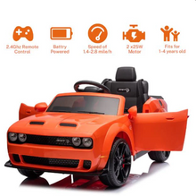 Load image into Gallery viewer, Dodge Challenger SRT Ride On Car 12V/2M,Orange
