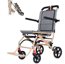Load image into Gallery viewer, Ultra-Lightweight Portable Transport Wheelchair-Adult &amp; Seniors
