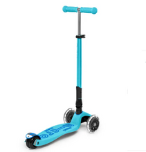 Load image into Gallery viewer, Micro Maxi Deluxe Foldable Scooter with LED Wheels - Bright Blue
