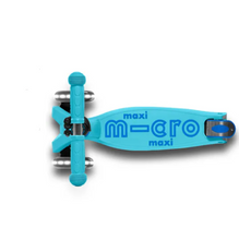 Load image into Gallery viewer, Micro Maxi Deluxe Foldable Scooter with LED Wheels - Bright Blue
