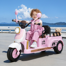Load image into Gallery viewer, Kids Electric Tri-Wheel Scooter With Rear Toy Carrier Age 2-5 Years
