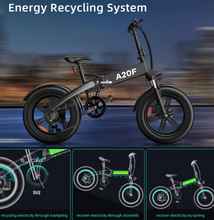 Load image into Gallery viewer, Stylish A20F Folding Fat Tire Electric Bike 36V 14.5Ah 500W-2026 new
