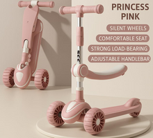 Load image into Gallery viewer, Kids’ Adventure Manual Scooter 2-in-1 Age 2-12 Years

