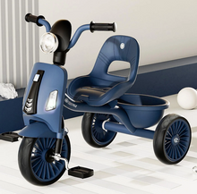 Load image into Gallery viewer, Kids tricycle stroller Push car , rubber wheels Baby Stroller Bike for kids with music and light
