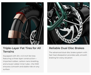 ENGWE M20 Electric Bike Fat Tyre 75km Long Range