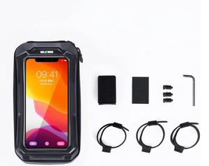 Wildman 1L quick release touch screen waterproof bike front bag - E-Scooter UAE Hub