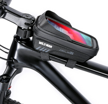 Load image into Gallery viewer, WILDMAN 1L Waterproof Bike Frame Bag Touch Screen - E-Scooter UAE Hub
