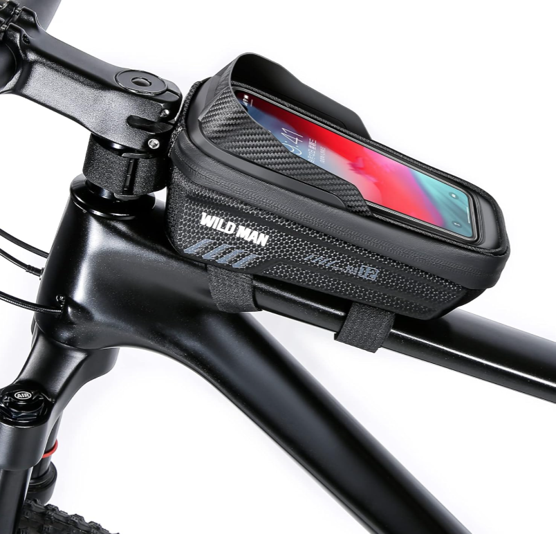WILDMAN 1L Waterproof Bike Frame Bag Touch Screen - E-Scooter UAE Hub