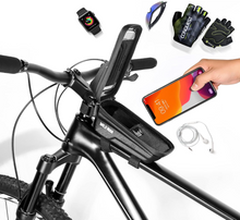 Load image into Gallery viewer, WILDMAN 1L Waterproof Bike Frame Bag Touch Screen - E-Scooter UAE Hub
