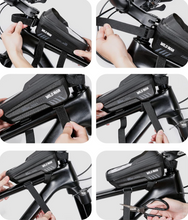 Load image into Gallery viewer, WILDMAN 1L Waterproof Bike Frame Bag Touch Screen - E-Scooter UAE Hub
