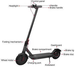 m365 single Electric Scooter 36v 6Ah 350W | app| bell | water resistant - E-Scooter UAE Hub