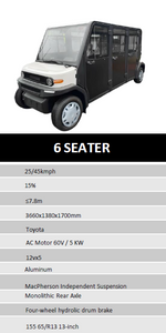 Air conditioned Golf car 6 seater - E-Scooter UAE Hub
