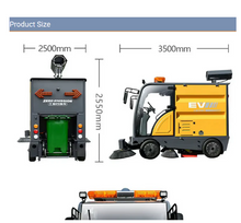 Load image into Gallery viewer, Electric Large Industrial Sweeper Street Sweeper Machine with Cap
