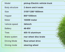 Load image into Gallery viewer, New EV Truck Electric Mini Single Double Cab - Cabin 0.5-1.5t Ton 4X2 4X4
