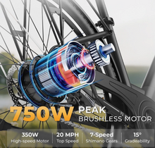 Load image into Gallery viewer, 2025 New Windhorse F2 Urban Commuter E Bike 36V 13Ah 350W
