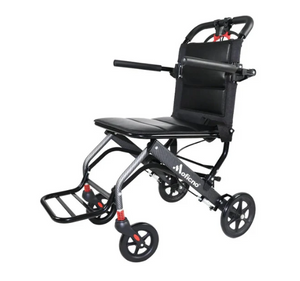 MOFICNO Ultra-Light Foldable Aluminium Wheelchair – Compact Travel Chair for Elderly