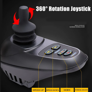 MOFICNO Foldable, Lightweight Electric Wheel chair for Elderly and Disabled, Intelligent Adjustment and Full-Lying Capability-DDLY02
