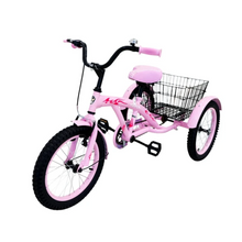 Load image into Gallery viewer, Cute Girl 3-Wheel Kids Outdoor Tricycle with Storage Basket Age 4-7 Years pink
