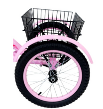 Load image into Gallery viewer, Cute Girl 3-Wheel Kids Outdoor Tricycle with Storage Basket Age 4-7 Years pink
