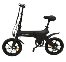 Load image into Gallery viewer, WINNER Electric Folding Mini Bike, Black 350W
