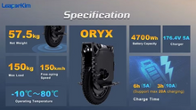 Load image into Gallery viewer, Leaperkim Oryx 50S Electric Unicycle
