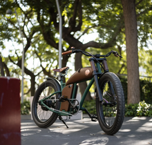 Load image into Gallery viewer, Rayvolt Cruzer M E Bike Vintage Into Modern Luxury Leather Touch - E-Scooter UAE Hub
