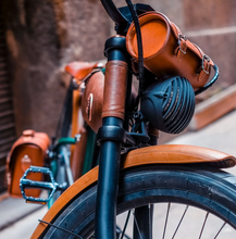 Load image into Gallery viewer, Rayvolt Cruzer M E Bike Vintage Into Modern Luxury Leather Touch - E-Scooter UAE Hub
