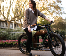 Load image into Gallery viewer, Rayvolt Cruzer M E Bike Vintage Into Modern Luxury Leather Touch - E-Scooter UAE Hub
