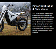Load image into Gallery viewer, Y-VOLT Surge V Electric Dirt Bike – 35 kW Peak, 97.2V 45Ah
