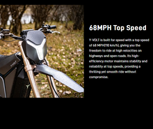 Load image into Gallery viewer, Y-VOLT Surge V Electric Dirt Bike – 35 kW Peak, 97.2V 45Ah

