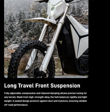 Load image into Gallery viewer, Y-VOLT Surge V Electric Dirt Bike – 35 kW Peak, 97.2V 45Ah
