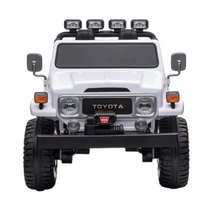 Load image into Gallery viewer, Toyota Land Cruiser 24V Kids Ride-On Car – White, 2-Seater Kids Age 2-5Years
