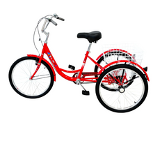 Load image into Gallery viewer, City Tricycle 24" With Rear Basket single speed
