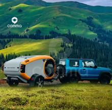 Load image into Gallery viewer, Mini RV Teardrop Adventure Trailer – Bathroom-Equipped Caravan for Weekend Getaways
