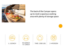 Load image into Gallery viewer, Mini RV Teardrop Adventure Trailer – Bathroom-Equipped Caravan for Weekend Getaways
