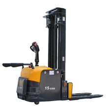 Load image into Gallery viewer, Electric Stacker Machine Wide Pallet Power Stacker 1-2 Ton Lift Height 3m-5m
