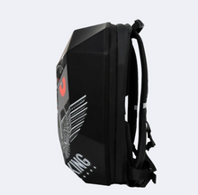 Load image into Gallery viewer, Iron Man Crown LED Display Smart Backpack – Ultimate Rider Visibility &amp; Style
