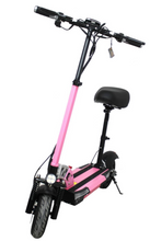 Load image into Gallery viewer, LEADERS E Scooter Pink Stripe with seat - E-Scooter UAE Hub
