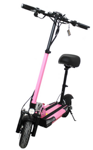 LEADERS E Scooter Pink Stripe with seat - E-Scooter UAE Hub