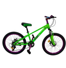 Load image into Gallery viewer, 22-Inch Mountain Bike | 21-Speed | Disc Brakes | Turquoise Blue V-TBC22 Age 9-16 Years
