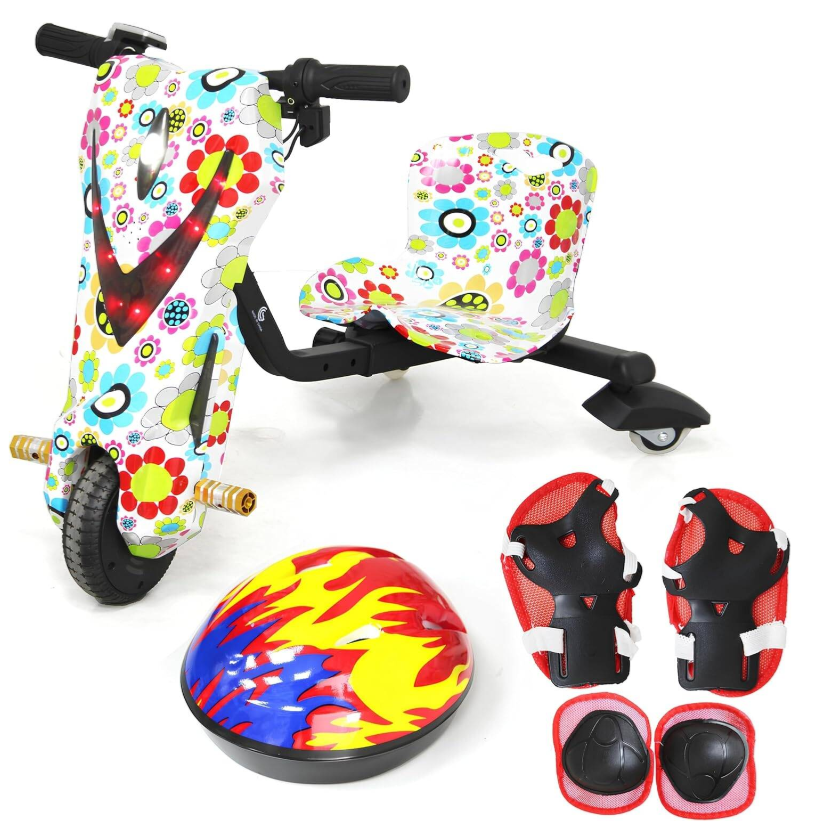 LEADERS Kids Small Drifting E Scooter 350W, 36V4.4AH