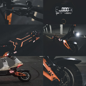 KUGOO Kirin G3 Pro Electric Scooter 52V 23Ah Dual motor 1200W 65Kmh Top Speed - E-Scooter UAE Hub