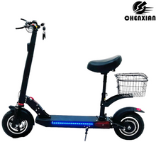 Load image into Gallery viewer, Chenxian Foldable Kick Scooter with Seat &amp; Rear Basket
