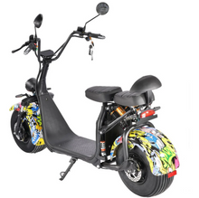 Load image into Gallery viewer, X3 Big Harley E Bike dual seater 60V 12Ah 1500w
