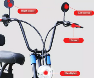 Small Harley E Bike Two seat 48V 15Ah 1000W - E-Scooter UAE Hub