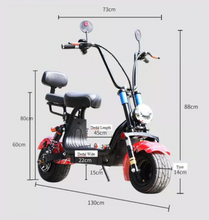 Load image into Gallery viewer, Small Harley E Bike Two seat 48V 15Ah 1000W - E-Scooter UAE Hub
