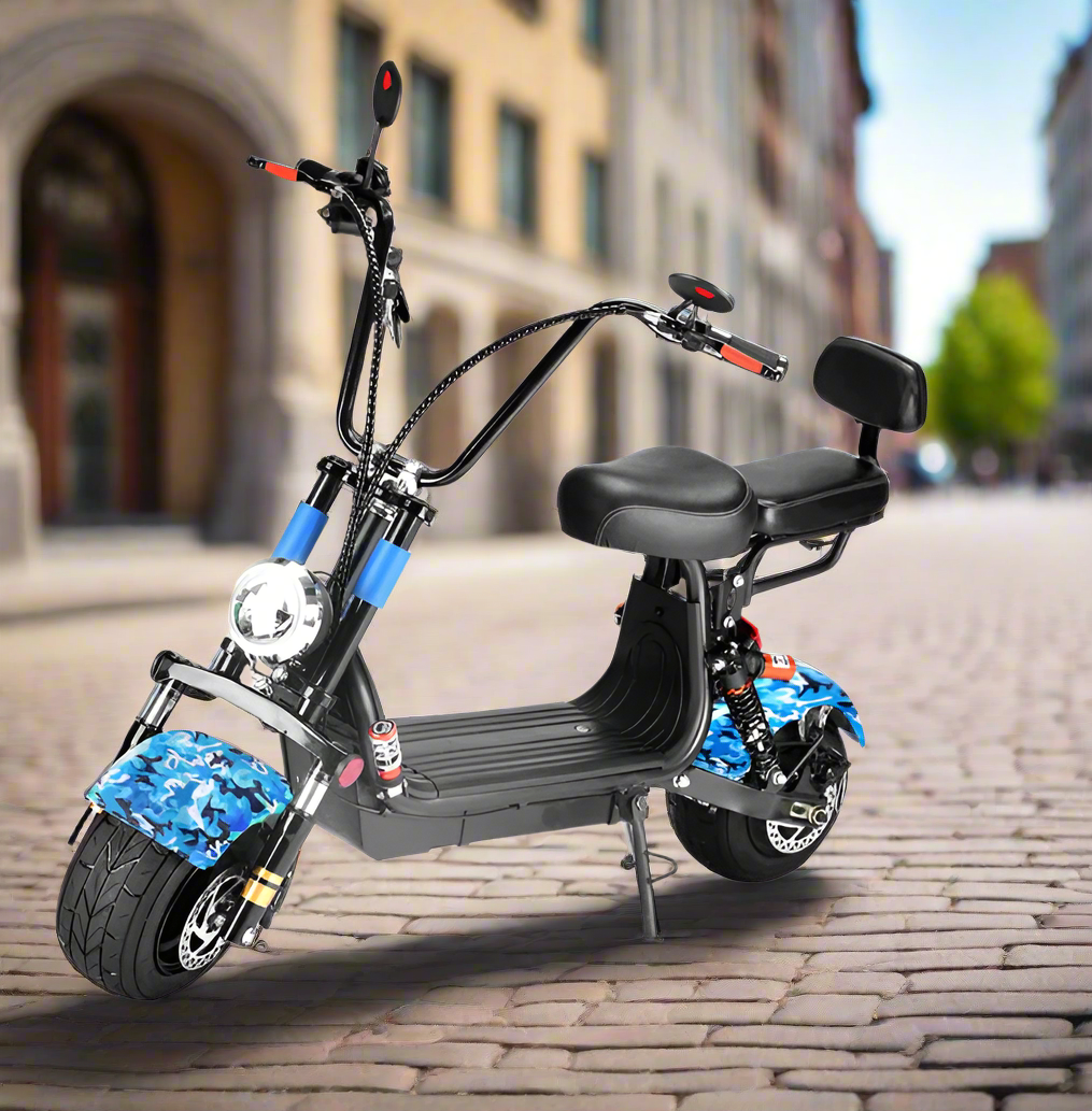 Small Harley E Bike Two seat 48V 15Ah 1000W - E-Scooter UAE Hub