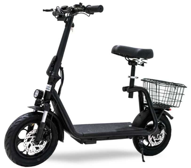 Small Harley Electric Scooter with Basket 500W 48V 10Ah - E-Scooter UAE Hub